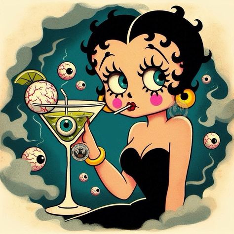 A Betty Boop Halloween 👠🎃 Christmas Betty Boop, Original Betty Boop, Betty Boop Halloween, Betty Boop Art, Doodle Art Designs, Mickey Minnie Mouse, Kpop Wallpaper, Betty Boop, Cartoon Art Styles