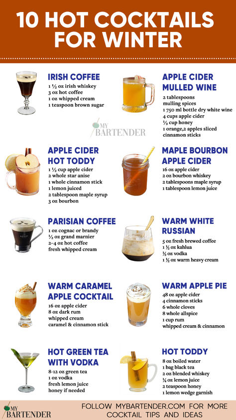 Hot Cocktails For Winter Virgin Hot Toddy Recipe, Hot Toddy Cocktail Recipe, Hot Tea Cocktail Recipes, Spiked Hot Drinks, Christmas Hot Cocktails, Hot Alcoholic Drinks Crockpot, Hot Apple Toddy Recipe, Cocktails For Cold Weather, Christmas Hot Toddy