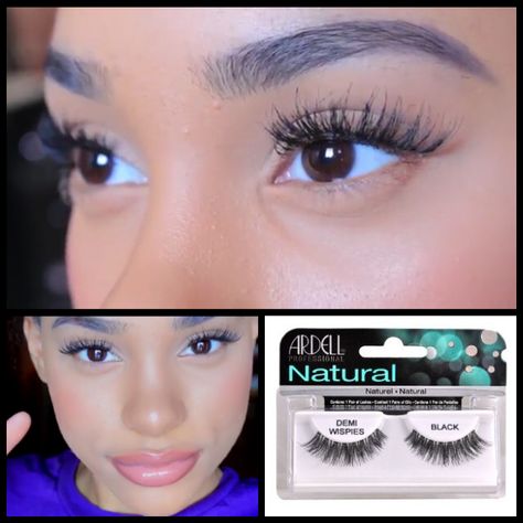 ardell DEMI wispies Wispies Lashes, Demi Wispies Eyelashes, Ardell Demi Wispies, Ardell Wispies, Ardell Lashes, Applying Eye Makeup, Makeup Mistakes, Evening Makeup, Lashes Makeup