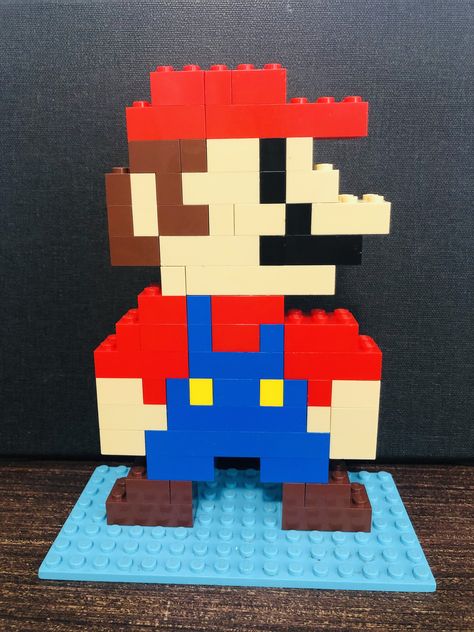 Aesthetic Lego Ideas Easy, Mario Lego Party, Mario Lego Birthday Party, Mario Lego Ideas, Lego Super Mario Ideas, Lego Mario Birthday Party, Lego Mario Bros, Lego Ideas To Build Easy, Lego Ideas To Build