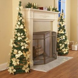 Christmas Decorations Catalog | Collections Etc. Pull Up Christmas Tree, Collapsible Christmas Tree, Poinsettia Christmas Tree, Poinsettia Tree, Poinsettia Decor, Realistic Artificial Christmas Trees, Christmas Tree Collection, Christmas Tabletop, Tabletop Christmas Tree