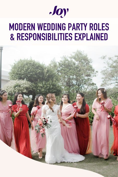 Modern Wedding Party Roles & Responsibilities Explained How To Include Friends In Your Wedding, Non Traditional Wedding Party, Wedding Party Roles, Modern Wedding Party, Wedding Ushers, Finger Lakes Wedding, Dream Gown, Moral Support, Wedding Roles