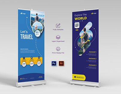 Check out new work on my @Behance profile: "Travel Agency Roll Up Banner Signage Template Design" http://be.net/gallery/119433373/Travel-Agency-Roll-Up-BannerSignage-Template-Design Rollup Banner Design, Roll Up Design, Rollup Banner, Banner Template Design, Roll Up, Fb Covers, Travel Design, Graphic Design Advertising, Web Template