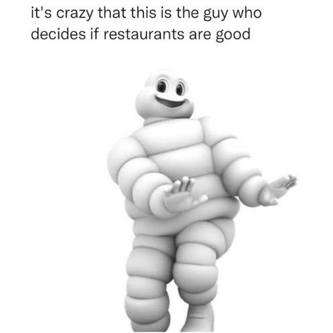 Michelin Man Gives the Michelin Stars Michelin Man, Three Star, Michelin Star, Best Memes, Meme Pictures, Dankest Memes, New Memes, Funny Memes, Good Things