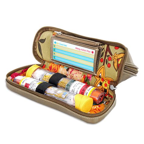 All-in-one accessory case. Epi Pen, Epi Pen Case, Food Allergies Awareness, New Product Launch, Allergy Awareness, Latex Allergy, Allergy Asthma, Action Cards, Peanut Allergy