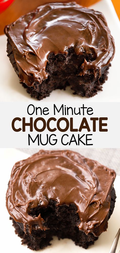 Best Chocolate Mug Cake Recipe, Easy Chocolate Mug Cake, Chocolate Cake In A Mug, Mug Dessert Recipes, Ella Vegan, Chocolate Mug Cake Recipe, Microwave Mug Recipes, Banana Mug Cake, Cake In A Mug