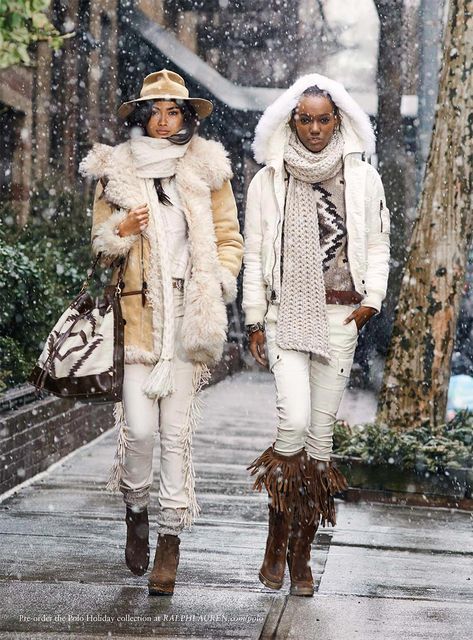 Kelly Gale for Polo Ralph Lauren Fall 2015 Campaign Colored Wardrobe, Winter Whites, Boho Chique, Mode Hippie, Looks Country, Winter Boho, Ski Fashion, Mode Casual, Fashion Blogger Style