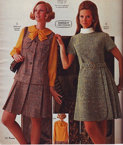 Pennys 69fw tweed red green by jsbuttons, via Flickr Seventies Outfits, Late 60s Fashion, 1969 Fashion, 1970 Fashion, 60s 70s Fashion, 60s And 70s Fashion, Vintage Suits, Weird Fashion, Fashion Catalogue