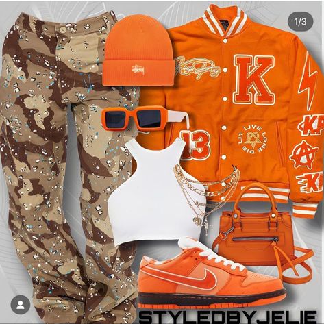 Orange Birthday Outfit, Streetwear Baddie, Idea Aesthetic, Fits Ideas, School Look, Teen Swag Outfits, Drag Makeup, Cute Birthday Outfits, Fasion Outfits