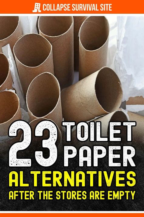 There are a lot of alternatives to toilet paper. Here are 23 of the best homemade natural and eco-friendly options. Homemade Toilet Paper, Survival Ideas, Survival Life Hacks, Survival Life, D&d Dungeons And Dragons, Emergency Preparedness, Toilet Paper, Creative Ideas, Food Storage