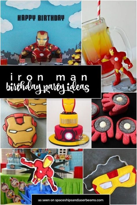 Man Theme Party Ideas, Man Party Ideas, Iron Man Decorations, Iron Man Birthday Party, Iron Man Theme, Iron Man Kids, Manly Party Decorations, Iron Man Party, Man Birthday Party