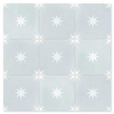 Features:Tile Type: Singular TileSubway: NoTile Backing Type: Sample Available: YesSample Part Number: SB20SQ12FR-PLEA1-S1-SNSMixed Material: Material: CementMaterial Details: Floor Use: YesSquare Feet Included: YesSold In Carton: YesWater Absorption Rating: Non Vitreous: absorbs more than 7%Water Performance Level: Not Recommended for Moisture Prone AreasSubmersible: NoSealing Required: NoOutdoor Installation: Only in Covered AreasSuitable for Freezing Weather: YesColor: BlueShade Variation: V3 Villa Lagoon Tile, Star Tile, Patterned Wall, Patterned Floor Tiles, Tiles Price, Merola Tile, Custom Tiles, Bathroom Floor Tiles, Blue Tiles