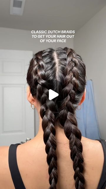 Abigail Lin on Instagram: "Anyone else learn how to French braid at first but can now only Dutch braid on themselves?! 😅 #hair #hairstyle #hairinspiration #hairideas #hairstyles #braidstyles #dutchbraid #braid #braidideas" French Braiding Hairstyles, How To French Braid My Own Hair, How To Do A French Braid Step By Step, Puffy French Braid, Braid Ideas For Curly Hair, Easy Braided Updo Hairstyles, Duch Braids Vs French Braids, Easy Dutch Braid Step By Step, How To French Braid Curly Hair