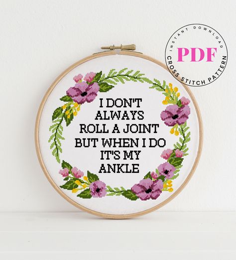 Funny cross stitch pattern , quote cross stitch pattern , woman cross stitch , subversive cross stitch , easy counted cross stitch chart, xstitch, punto croce, embroidery, point de croix, Sticken im Kreuzstich. Original cross stitch pattern designs . Instant Download PDF . 十字繡 , 十字绣 , クロスステッチ. Fabric: Aida 14, White 141w X 122h Stitches Size: 14 Count, 9.84w inches (25.58cm) X 8.66h inches (22.13cm) Number of colors: 14 DMC This PDF pattern Includes: - Color pattern fit on one page for comfort u Cross Stitch Easy, Quote Cross Stitch, Funny Cross Stitch, Cross Stitch Quotes, Easy Cross Stitch, Funny Cross Stitch Patterns, Subversive Cross Stitch, Easy Cross, Cross Stitch Funny