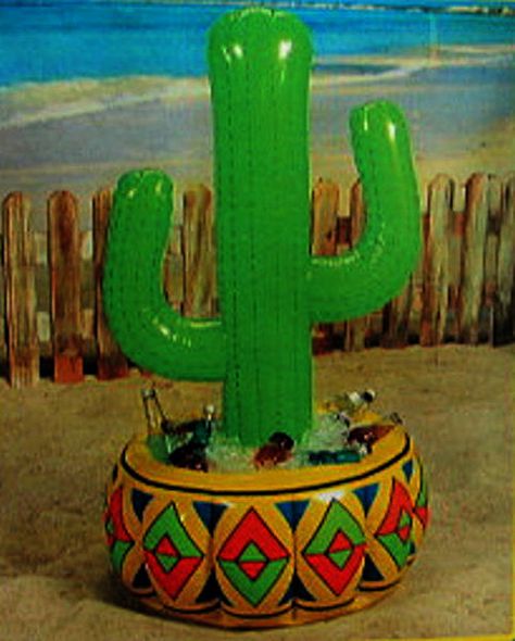 Inflate Cactus Cooler #party #cooler Cactus Cooler, Inflatable Palm Tree, Inflatable Cooler, Pool Party Supplies, Hawaiian Party Decorations, Mexican Holiday, Southwest Design, Hawaiian Party, Fiesta Party