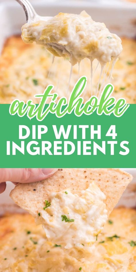 Ww Artichoke Dip, Artichoke Dip No Spinach, Dips With Mayonnaise, Recipes For Artichoke Hearts, Cheesy Artichoke Dip, Recipe With Artichoke, Simple Artichoke Dip, Creamy Artichoke Dip, Shredded Parmesan Recipes