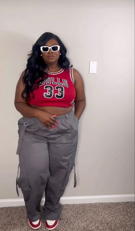 Apple Shape Black Women, Plus Size Outfits Streetwear, Streetwear Fashion Plus Size, Plus Size Outfits For Summer, Dunks Outfit Woman, Dunk Outfit, Curvy Casual Outfits, Plus Size Baddie Outfits, Plus Size Fashionista