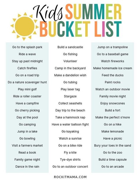 Activity Planner, Kids Summer Bucket List, Family Binder, Summer Schedule, Summer Fun For Kids, Fun Summer Activities, Summer Activity, Summer Fun List, Summer Bucket List