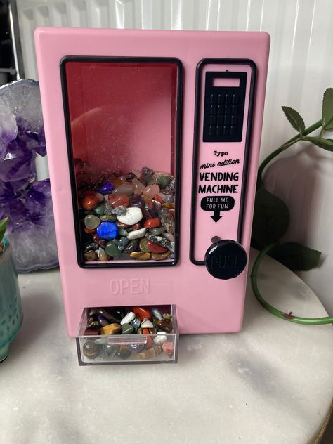 Mini Vending Machine, Crystal Bags, Cute Bedroom Decor, Small Jars, Bookshelf Decor, Mini Things, Cute Room Decor, Vending Machine, Moon Star