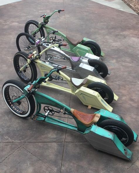 Ratrod Bicycle, Eletric Bike, Bike Gadgets, Bike Chopper, Three Wheel Bicycle, Lowrider Bicycle, Ebike Electric Bicycle, Build A Bike, Custom Trikes