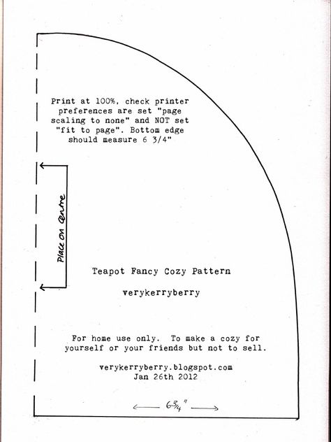 Tea cozy template for personal use Diy Tea Cosy, Tea Cozy Tutorial, Tea Cosy Pattern, Tea Cozy Pattern, Teapot Cover, Teapot Cozy, Cozy Pattern, Sewing To Sell, Sewing Machine Cover