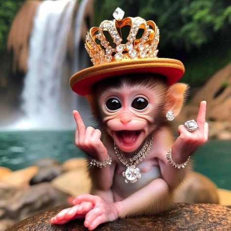 Funny Monkey Pictures, Lindsay Rapp, Baby Animals Cute, Monkey Cute, Cute Monkey Pictures, Tiny Monkey, Celestial Goddess, Funny Animals With Captions