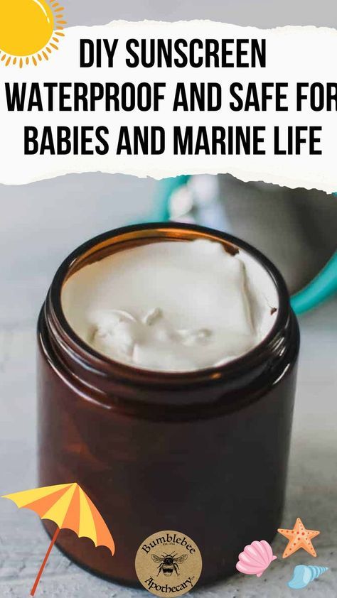 Avoid toxic chemicals this summer! DIY natural sunscreen recipe is easy to make and works great. It’s waterproof and safe for babies and marine life. Did you know that the chemicals in conventional sunscreens are also harmful to marine life? The choices we make about what to put on our bodies have far-reaching effects. Organic sunscreen is perfectly safe for marine life, & the rest of the earth. This homemade, organic, all-natural sunscreen recipe offers natural sun protection. Homemade Sunscreen Natural Recipe, Tallow Sunscreen Recipe, Homemade Sunscreen Recipe, Homemade Sunscreen Natural, Diy Sunscreen Lotion, Diy Natural Sunscreen, Natural Sunscreen Recipe, Sunscreen Recipe, All Natural Sunscreen