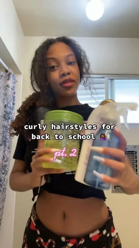 Curly Hair Hairdos, Hairstyles Clips, Curly Hair Hair Styles, Hair Styles Cute, Hairstyle For Curly Hair, Easy Curly Hairstyles, Curly Hair Care Routine, Mixed Curly Hair, Curly Hair Videos