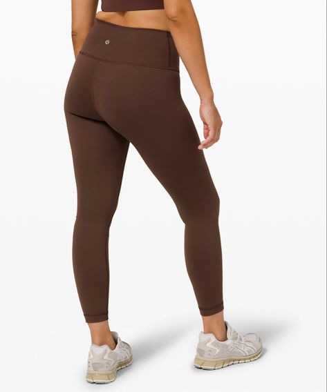 Brown Lululemon Leggings, 2023 Wardrobe, Lulu Leggings, Brown Leggings, Wunder Train, Mum Birthday, Freshman Year, Lululemon Leggings, Train Hard