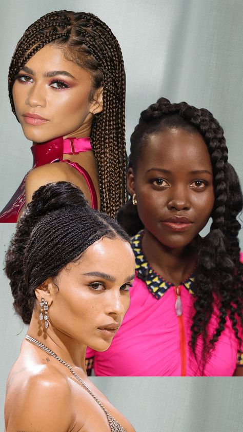 28 Celebrity-Approved Braid Ideas to Inspire Your Next Protective Style Red Carpet Braids, Celebrity Braids Hairstyles, Blonde Braiding Hair, Blonde Braids, Protective Hairstyle, Micro Braids, Low Maintenance Hair, Fulani Braids, Protective Style