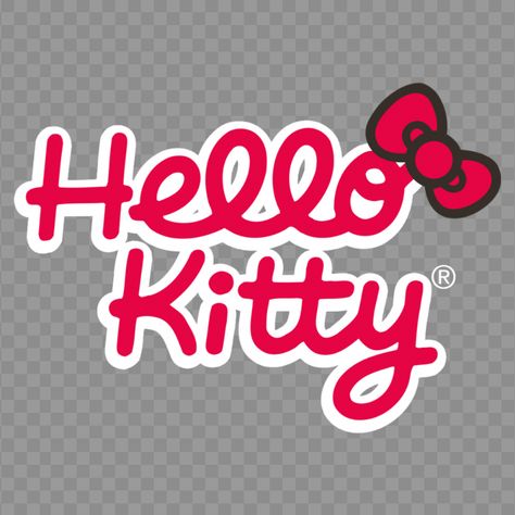 Hello Kitty Text, Hello Kitty Logo, Free Word Art, Pizza Branding, Logo Transparent, Logo Outline, Pizza Logo, Logo Word, Food Logo Design