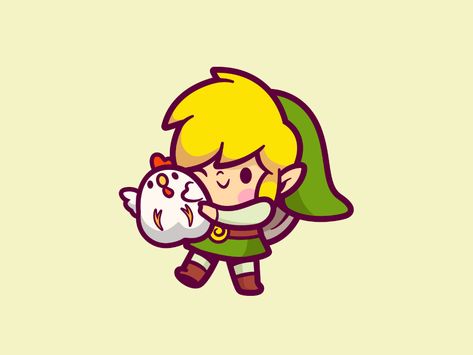 The Legend of Zelda by Carlos Puentes | cpuentesdesign on Dribbble Link Painting Zelda, Zelda Doodles Easy, Zelda Pottery Painting, Link Zelda Drawing, Legend Of Zelda Drawings, Zelda Gift Ideas, Poterie Ideas, Zelda Doodles, Nintendo Drawings