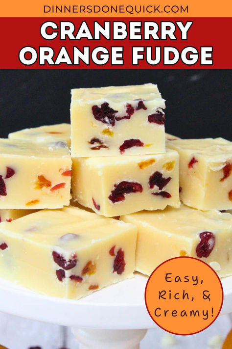 Pioneer Woman Orange Cranberry Trifle, Cranberry Orange Fudge, Orange Chocolate Fudge, Chocolate Orange Fudge Recipes, Cranberry Fudge Recipe, Easy Holiday Fudge, Opera Fudge Recipe, Thanksgiving Fudge, Cranberry Orange Recipes