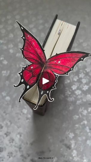 Butterfly Bookmarks Diy, Bookmarks Handmade Creative, Bookmarks Handmade Butterfly, Bookmark Ideas Butterfly, Paper Butterflies Bookmark, Book Marks Diy, Butterfly Paper Crafts Bookmark, Book Mark Butterfly, Cute Butterfly Bookmarks