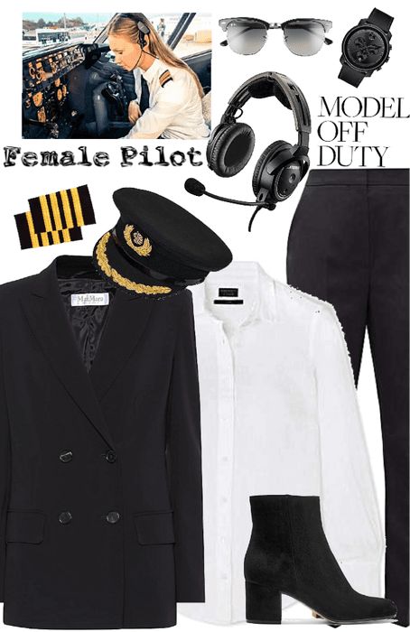 Female Pilot 👩‍✈️ Outfit | ShopLook #international #womens #day #2020 #outfit #style #workwear #elegant #strong #statement #polyvore #fashion #spring #look Pilot Outfit, Pilot Career, Pilot Quotes, Pilot Uniform, Student Pilot, Becoming A Pilot, Pilots Aviation, Airplane Pilot, Female Pilot