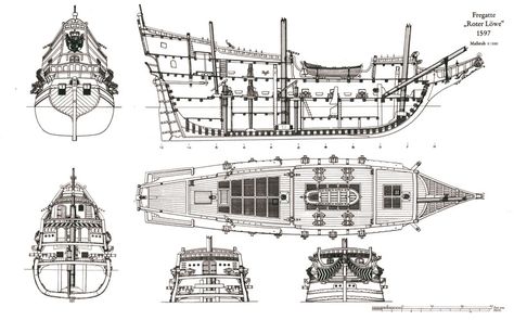 Frigate Rotter Lowe ship model plans - Click Image to Close Ship Blueprint, Model Sailing Ships, Sailing Ship Model, Old Ship, Model Ship Building, Old Sailing Ships, Age Of Sail, Ship Building, Pirate Ships