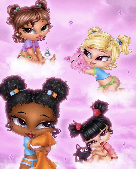 Baby Bratz, Bratz Characters, Bratz Movie, Black Bratz, Las Bratz, Black Bratz Doll, Bratz Aesthetic, Bratz Doll Outfits, Brat Doll