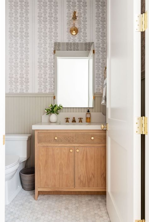 Mcgee Bathroom, Studio Mcgee Bathroom, Modern Bathroom Decor Ideas, Hall Bathroom, Bathroom Decor Ideas, Downstairs Bathroom, Upstairs Bathrooms, Modern Bathroom Decor, Large Bathrooms