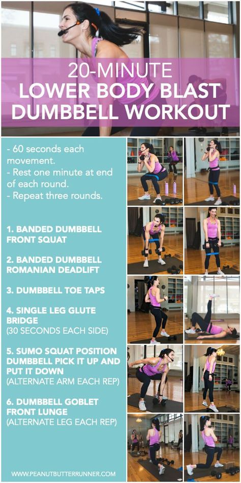 A 20-minute lower body dumbbell HIIT workout! #fitness #hiit #hiitworkout #dumbbellworkout Lower Body Hiit Workout, Lower Body Hiit, Dumbbell Hiit, Single Leg Glute Bridge, Hiit Workout At Home, 20 Minute Workout, Sweaty Workouts, Body Workout At Home, Glute Bridge