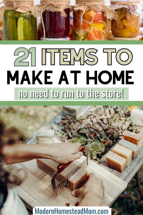 Simple Homestead Recipes, Homemade Home Essentials, Homestead Canning Pantry, Homestead Selling Ideas, Easy Homestead Projects, Homestead Gifts Easy Diy, Homestead Grocery List, Homesteading Must Haves, Homemade Everyday Items