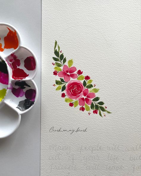 Flower Border Painting Acrylic, Lipstick Diy, Watercolour Calligraphy, Watercolour Drawings, Dbz Drawings, File Decoration, Watercolor Border, Diy Lipstick, Botanical Flower Art