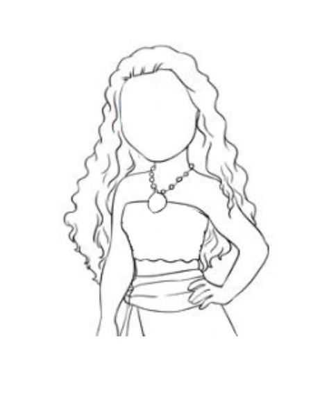 Princess Outline Tattoo, Disney Princess Outline Drawing, Disney Princess Outline Silhouettes, Disney Outline Drawing, Disney Line Drawing, Disney Princess Embroidery, Outline Drawings Easy, Moana Outline, Line Art Disney