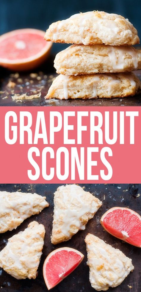 Grapefruit Scones, Candied Grapefruit, Grapefruit Tree, Grapefruit Recipes, Grapefruit Peel, Fruit Recipe, Grapefruit Juice, Scone Recipe, Plain Yogurt