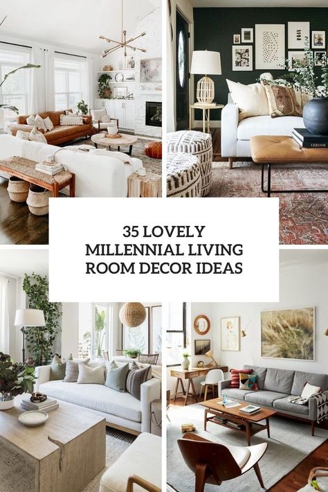 lovely millennial living room decor ideas cover Millennial Living Room, Millennial Interior Design, Minimalist Apartment Interior, Millennial Decor, Vibrant Living Room, White Furniture Living Room, Modern Farmhouse Living Room, Living Room Decor Ideas, Living Room Scandinavian