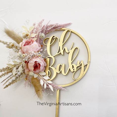 Excited to share this item from my #etsy shop: Oh Baby Hoop Silk and Dried Flowers Cake Topper - Dried Flowers Cake Topper - Cake Topper, Dried Flowers Cake Topper #babyshower #pink #girlbabyshower #pampasbabyshowers #pampasbabyshower #pampasgrasswedding #bohobabyshowers #blushbohoshower Dried Flowers Cake, Baby Dedication Cake, Baby Shower Badge, Oh Baby Cake, Oh Baby Cake Topper, Baby Shower Wreath, Floral Cake Topper, Unique Cake Toppers, Shower Table