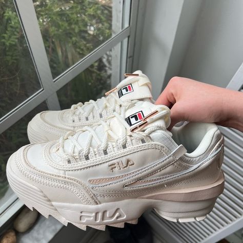 Fila Disruptor II EXP X Barneys New York - Women’s 8.5 Fila Disruptor Ii, Fila Disruptor, Fila Disruptors, Turtle Dove, Fila Shoes, My Size, Barneys New York, Snow White, New York