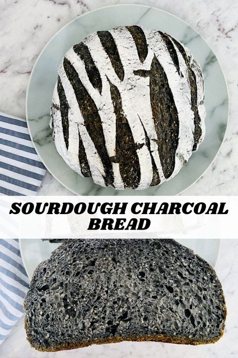 Sourdough charcal bread. Activated Charcoal Sourdough, Charcoal Sourdough Bread, Charcoal Bread, Sourdough Desserts, Pastry Making, Indian Cookbook, Starter Recipes, Sourdough Starter Recipe, Sourdough Bread Recipe