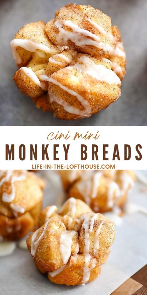 Mini Monkey Bread, Monkey Breads, Savory Monkey Bread, Cookie Basket, Life In The Lofthouse, Mini Monkey, Breakfast Rolls, Breakfast Prep, Breakfast Goodies