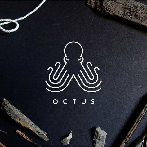 Plants Logo, Logo Design Fonts, Diving Logo, Octopus Logo, Bucks Logo, Flat Logo Design, Plant Logos, Design Fonts, Photography Logo