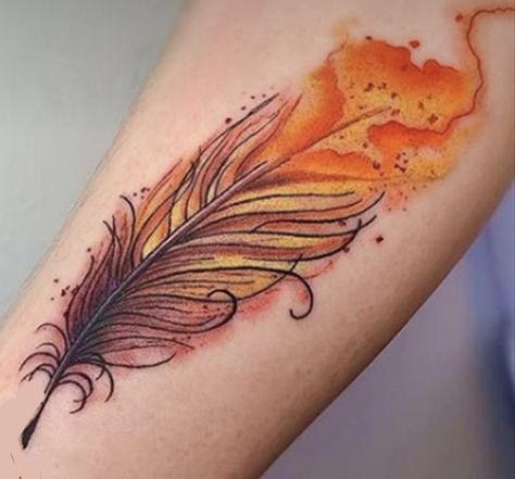 Phoenix Feather Tattoos, Phoenix Tattoo Feminine, Small Phoenix Tattoos, Flame Tattoo, Simple Tattoos For Women, Phoenix Tattoo Design, Flame Tattoos, 4 Tattoo, Inspiration Tattoos